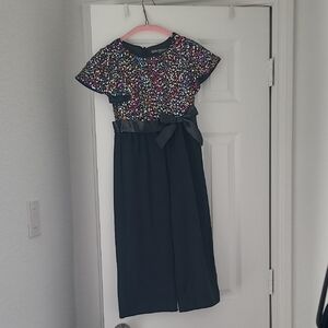 Elegant Multicolor Sequin Kids Dress